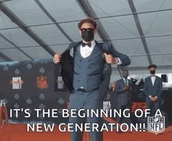 Trey Lance Draft Day GIF