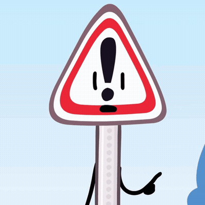 Triangle Warning Sign With Exclamation Mark GIF