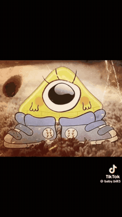 Triangle With Big Eye And Hole GIF