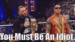 Tribal Chief Roman Reigns Saying You Must Be An Idiot GIF