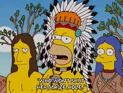 Tribal Chief Samson Won't Shut Maize Hole GIF