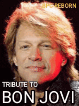 Tribute to Bon Jovi Poster With Man's Face