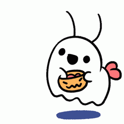 Trick Or Treat Animated Fly Throwing Candies GIF