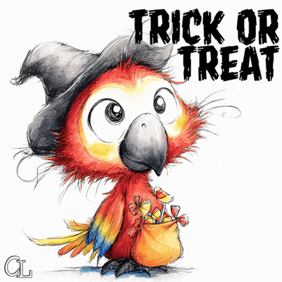 Truco o trato loro peludo GIF