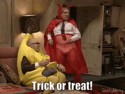 Trick Or Treat Just Cash No Sweets Bottom Scene GIF