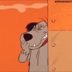 Trickster Muttley Laughing Behind Wall GIF