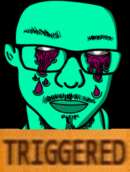 Triggered Crying Green Skinned Guy GIF