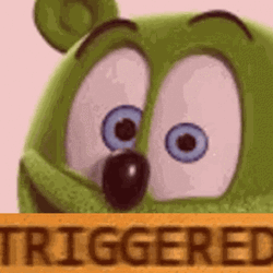 Triggered Gummy Bear GIF