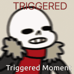 Triggered Sans Moment GIF