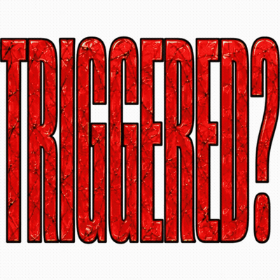 Triggered Sign In Red Letters GIF