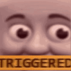 Triggered Thomas The Train Face GIF