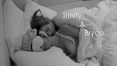Trinity And Bryce Sleeping Black And White GIF