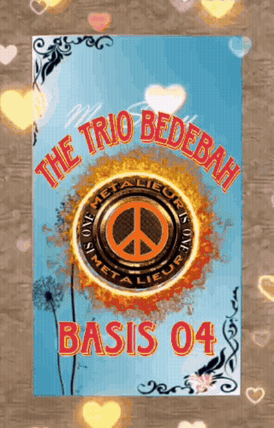 Trio Bedebah Poster With Peace Sign GIF