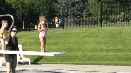 Triple Lindy Shy Kid Pushed GIF