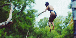 Triple Lindy Summer Lake Dive GIF