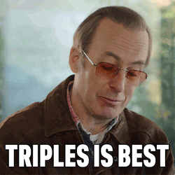 Triples Is Best Bob Odenkirk GIF