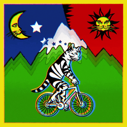 Tripping Cat Riding A Bike GIF
