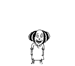 Tripping Old Cartoon Woman GIF