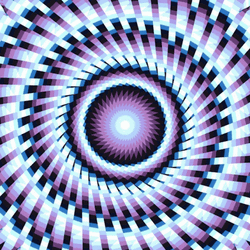 Trippy Blue Violet Spiral Loop GIF