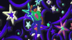 Trippy Dancing Cartoon Kid GIF