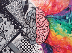Trippy Dope Brain Colors GIF