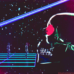 Trippy Dope Skull Swallow GIF