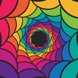 Trippy Dope Spider Web Pattern GIF