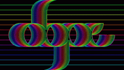 Trippy Dope Text Rainbow Stripes GIF