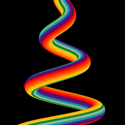 Trippy Flowing Rainbow
