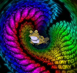 Trippy Hypnotoad Psychedelic Swirls GIF
