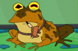 Trippy Hypnotoad Smoking Pipe GIF