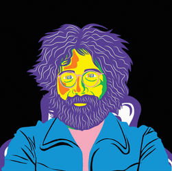 Trippy Jerry Garcia GIF