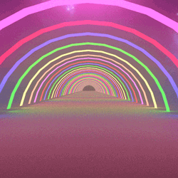 Trippy Rainbow Tunnel