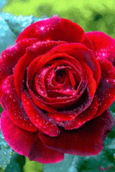 Trippy Red Rose