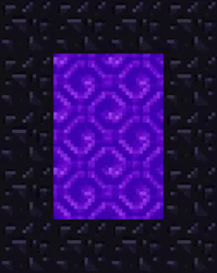Trippy Retro Wave Blue Portal Design GIF