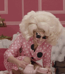 Trixie Mattel Pouring The Tea GIF