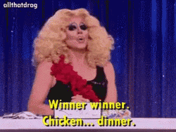 Trixie Mattel Winner Winner Chicken Dinner GIF
