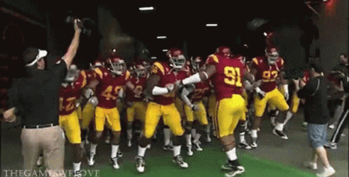 Trojans Running Forward NFL GIF