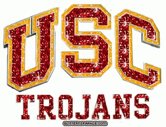 Trojans USC Glitter Poster GIF