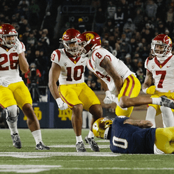 Trojans Zachariah Branch Chest Pumping GIF