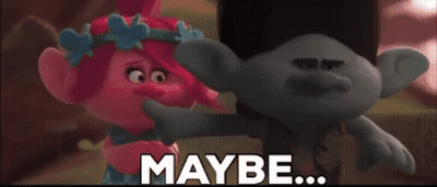 Troll Covering Another Troll's Mouth Saying Maybe GIF