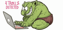 Troll Detected Troll Laptop Internet Smirk GIF