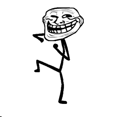 Troll Face Dancing Sticker