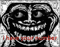 Troll Face Meme Moving Eyes GIF