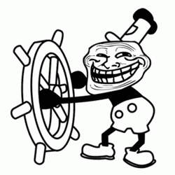 Troll Face Steamboat Willie
