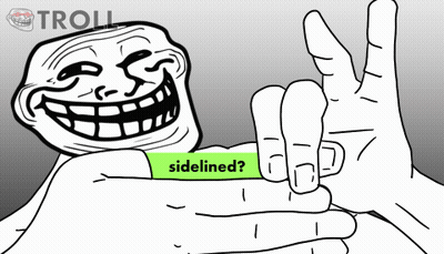 Troll Holding Sidelined Sticker GIF