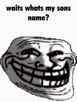 Troll Meme Face Wait Whats My Sons Name GIF