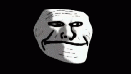 Troll Meme Turning Into Creepy Red Face GIF