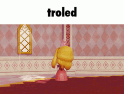 Troll Princess Peach Reveal Turn GIF