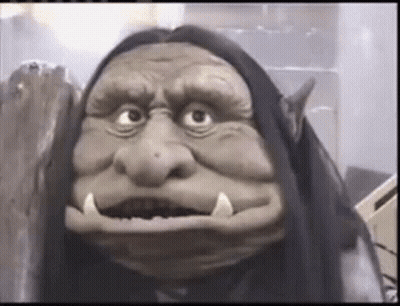 Troll Puppet Close Up GIF